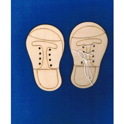Buty h- 10cm , sznurowadła , tablica manipulacyjna , komplet 2szt.